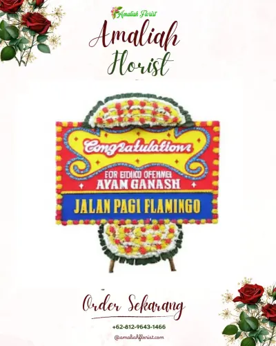 Bunga Papan Congratulation di Kampung Jao